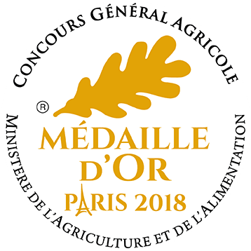 Médaille d'or du concours général agricole de Paris 2018