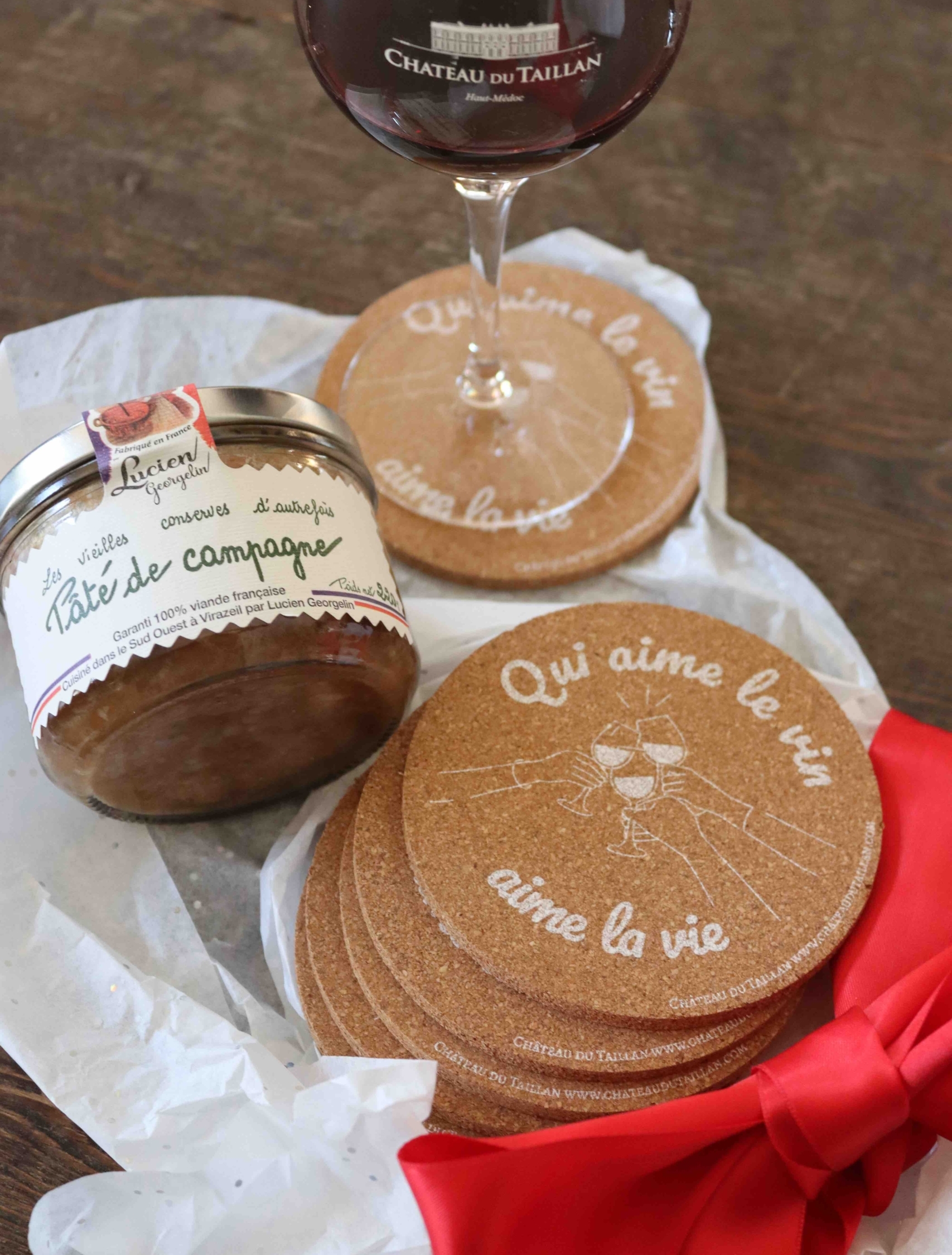 Dessous de verre + pâté dessous de verre et pâté