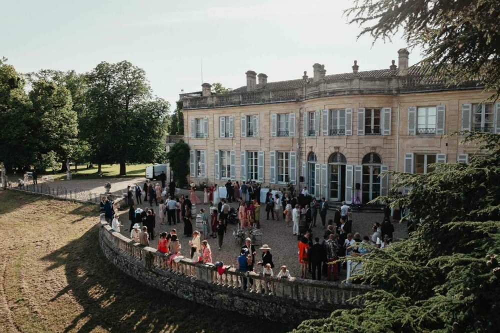 cocktail terrasse photo du cocktail sur la terrasse du château